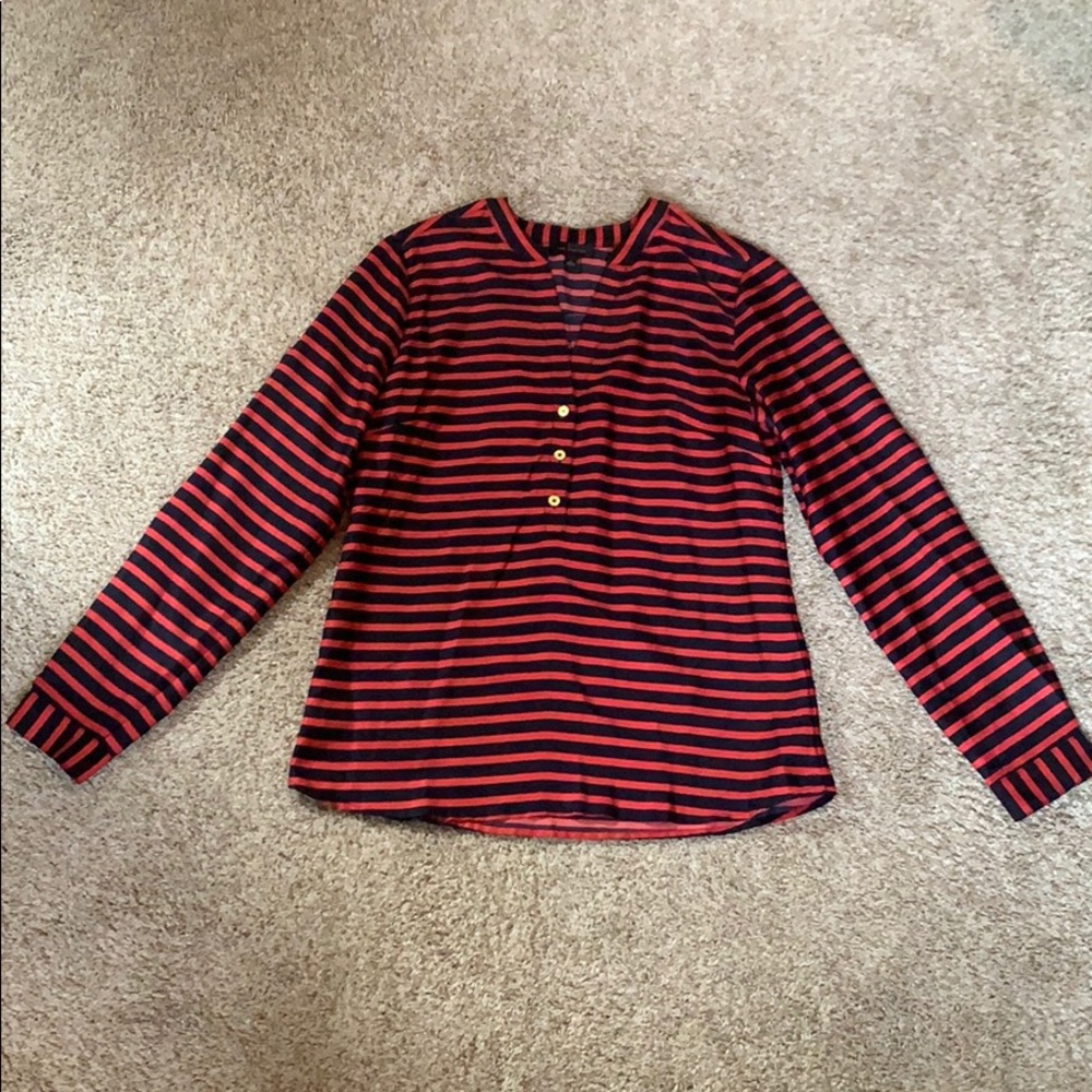 Long sleeve, striped blouse